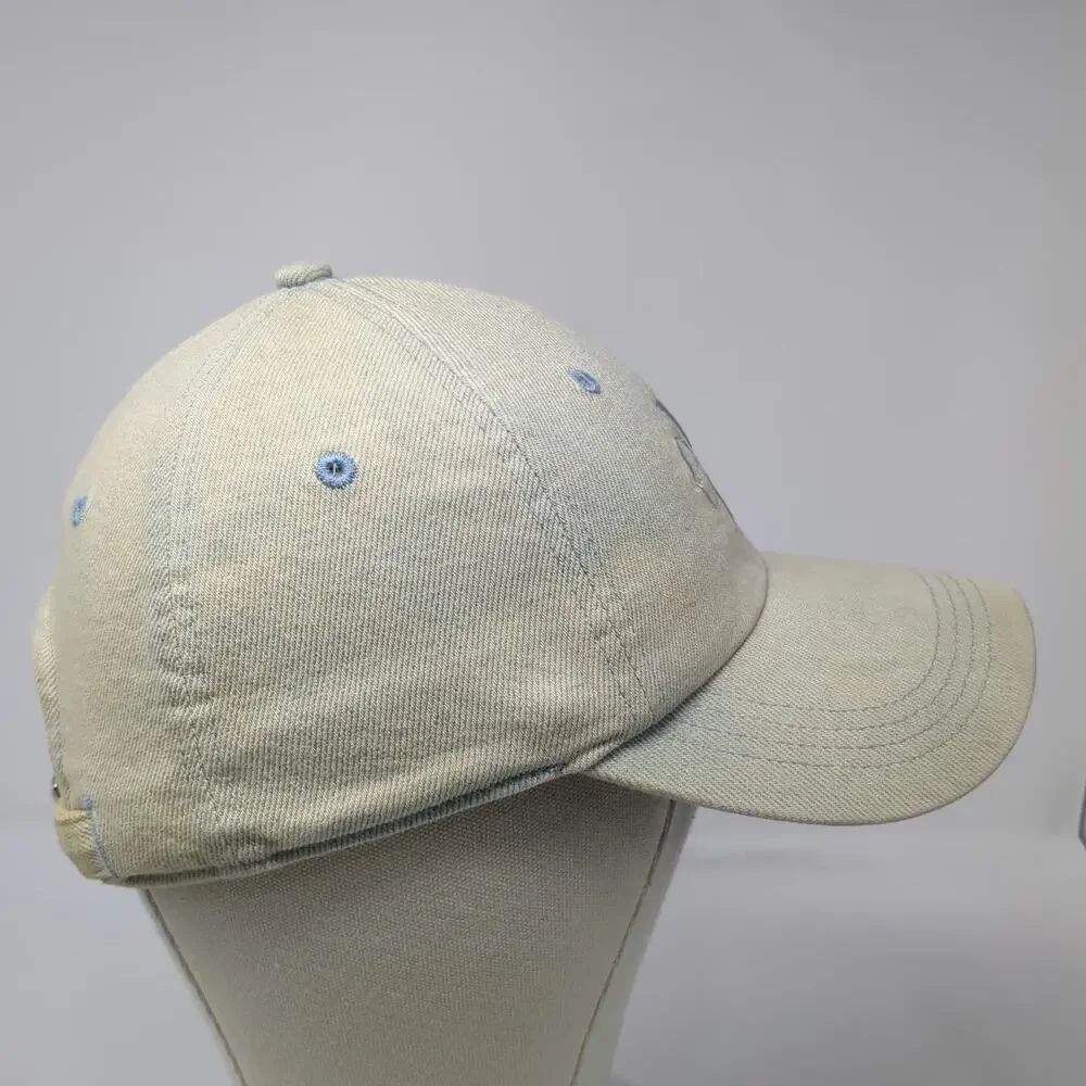 Calvin Klein Jeans Baseball Cap Blue One Size Slideback Light Wash Denim Hat